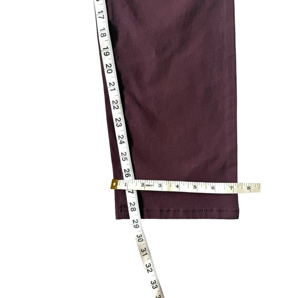 NWT Nine West Women's Heidi Pull On Pant Wine Burgundy Jeans Twill SIZE 4 - Picture 4 of 10